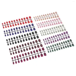 False Nails Nail Decorations For Fake Kit Clear Polish Tips Press Manicure Acrylic Abs