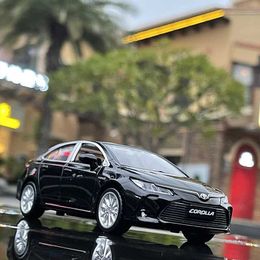 Diecast Model Cars 1 32 Corolla Alloy Car Model Diecasts Metal Toy Vehicles Car Model High Simulation Sound and Light Collection Childrens Toy Gift