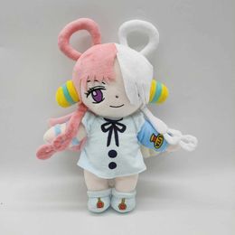 Stuffed Plush Animals New 25cm Anime Game One Piece Film Red Cosplay Shanks Uta Cute Plush Doll Stuffed Toy Pillow Q240521
