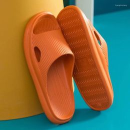 Casual Shoes Men Women Anti Slip Wear Resistant Slippers EVA Thick Sole Comfortable Home Bathroom Flip Flops Summer Beach