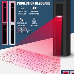 Keyboards New Bluetooth Virtual Laser Projection Keyboard With Mouse Function For Smartphone Pc Laptop Portable Wireless Drop Delivery Otuag