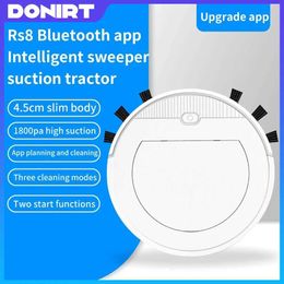 Robotic Vacuums 2024 NEW 5-in-1 Wireless Mobile Phone APP Remote Control Smart Robot Vacuum Cleaner Super Quiet Cleaning Sweeper Home Office J240518T2NQ