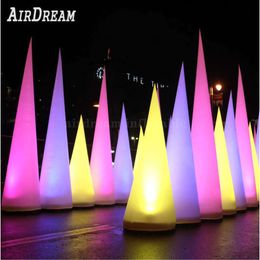 LED Inflatable Cones Inflatable Cone Light Pillar Column tusk for party wed decor Event Advertising