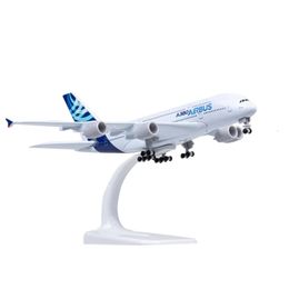 18CM A380 Prototype Airlines Aircraft Plane Diecast Aeroplanes Model Metal Alloy with Landing Gears For Collections 240514