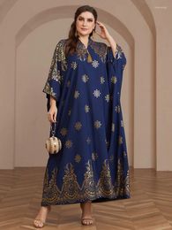 Ethnic Clothing Morocco Kaftan Eid Ramadan Abayas For Women Bronzing Dress Muslim Turkey Caftan Djellaba Loose Arabic Robe Party Gown