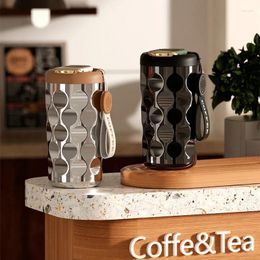 Water Bottles Leak-Proof Stainless Steel Insulated Cup Portable Coffee Tumbler With Handle Vacuum-Sealed Beverage Mug For And Cold Drinks