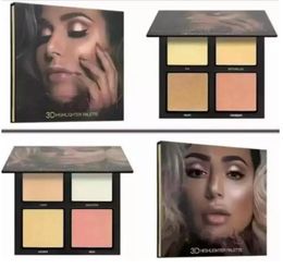 beauty makeup 4 Colour Highlighter 3D Bronzers face make up Champagne cosmetic eyeshadow palette8771518