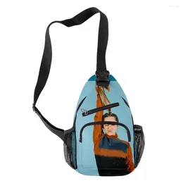 Waist Bags Pretty Addison Rae Crossbody Chest Oxford Waterproof Boys/Girls Sports Travel 3D Print Fashion Shoulder