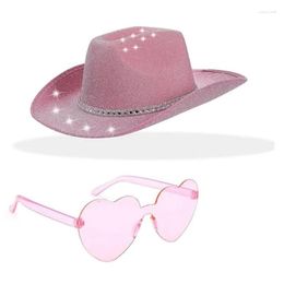 Other Wedding Favors Berets Cowgirl Hat Flickering Cowboy Glitter And Sunglasses For Music Festivals Versatile Knight Drop Delivery Dhsxt