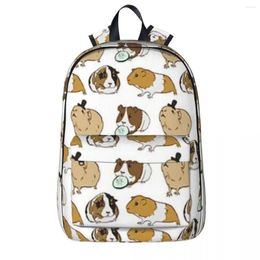 Backpack Guinea Pigs Pattern Woman Backpacks Boys Girls Bookbag Fashion Students School Bags Portability Laptop Rucksack Shoulder Bag