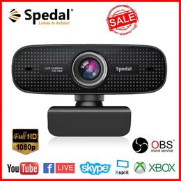 Webcams Spedal C922 1080P full HD network camera with noise cancelling microphone built-in microphone used for live streaming on computers laptops J240518