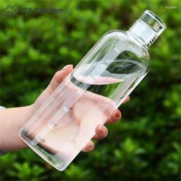 Water Bottles Drink Cup Drop-resistant With Time Scale Creative 500/750ml Kitchen Accessories Drinking Leakproof Large Capacity