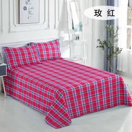 Bedding sets WOSTAR Bohemian retro plaid bed sheet set and case soft cozy home textile luxury bedding single double queen king size H240521 0Y08
