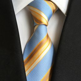 Classic 8cm Ties for Man Striped Silk Tie Business Neck Tie for Men Suit Cravat Wedding Party Neckties Fashion Men Necktie Gifts 240522