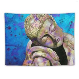 Tapestries Blue Buddha Tapestry For Bedroom Room Decor Korean Style Wall Hanging