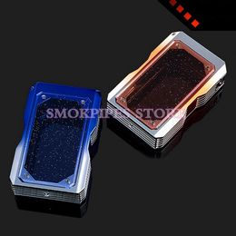 Colourful Transparent Glitter Portable USB Charge Lighters Multifunction Integrate Herb Tobacco Cigarette Holder Stash Case Storage Box Smoking Container