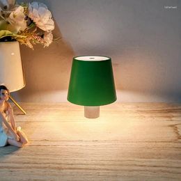 Table Lamps LED Wine Bottle Base Rechargeable Desk Lamp Battery Operated Bar Restaurant Dining Mushroom Holders Night Light Decor