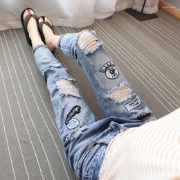 Women's Jeans Summer Ripped Boyfriend For Women Fashion Loose Vintage High Waist Plus Size Pantalones Mujer Vaqueros