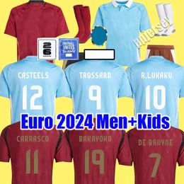 Belgium 24 25 Soccer Jersey DE BRUYNE LUKAKU DOKU 2024 Euro Cup National Team Football Shirt 2025 Men Kids Kit Set Home Away Train CARRASCO TIELEMANS BAKAYOKO