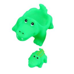 Bath Toys 2-piece bathroom cartoon crocodile childrens baby bathtub toy sea turtle childrens PVC cute bathtub d240522