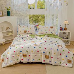 Bedding sets Cute Dinosaurs Quilt Core for Boys Cartoon Animals Pattern Comforter Kids Teens Soft Breathable Summer H240521 KDCY