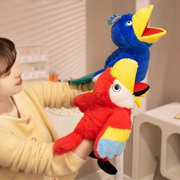 Dolls Bird Soft Fill Toy Doll Parrot Owl Eagle Flamingo Peacock Cospaly Plush Doll Education Baby Toy Kawaii Finger Puppet S2452201 S2452201 S2452201