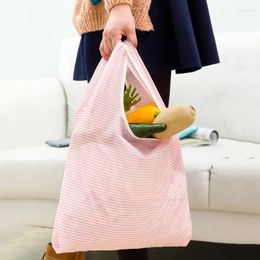 Storage Bags Reusable Folding Shopping Bag Eco-friendly Handbags Portable Tote Household Grocery Supplies