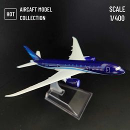 Aircraft Modle Scale 1 400 Metal Aviation Replica AZERBAIJAN B787 Airplane Diecast Aircraft Model Miniature Kids Room Decor Gift Toys for Boy Y240522