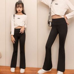 Children's Undershirts Spring and Summer, Girls Wearing Flared Pants for Outdoor Wear, Sports Leggings, Elastic Leggings L2405