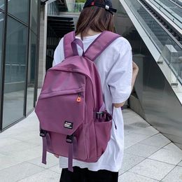 Backpack Top Quality Tear-proof Nylon For Lady Men Large Capacity School Bag Dural Use Zipper Travel College Laptop