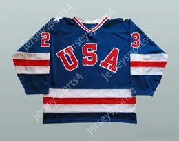 Custom 1980 MIRACLE ON ICE TEAM USA DAVE CHRISTIAN 23 HOCKEY JERSEY Top Stitched S-M-L-XL-XXL-3XL-4XL-5XL-6XL