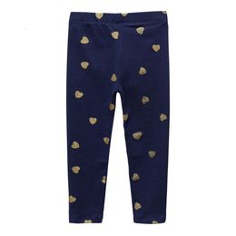 Jumping Meters Children's Pencil With Hearts Print Fashion Girls Leggings Autumn Baby Costume Toddler Kids Skinny Pants L2405