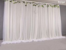 Party Decoration Silk Cloth Wedding Backdrop Drapes Panels Hanging Curtains Yarn Stage Blackground Po Events DIY Textiles7615526