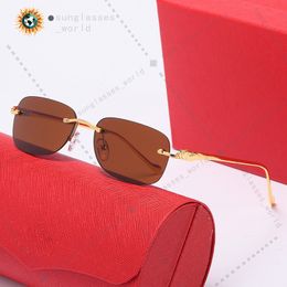 Glasses rimless designer sunglasses men women luxury shades sun glasses 00610 00630 00660 classic eyeglasses frame sunglass people beach travel driving