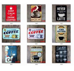 Coffee Tin Sign Vintage Metal Sign Plaque Metal Vintage Wall Decor for Kitchen Coffee Bar Cafe Retro Metal Posters Iron Painting J2967367