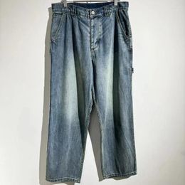 Men's Jeans 2024ss High Street M Patchwork Vintage Y2k Pants Casual Versatility Sweatpants Men Trousers Streetwear Clothing Clothes