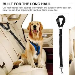Dog Collars 1pc Pet And Cat Seat Belt Car Headrest Restraint Adjustable Safety Rope