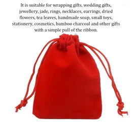 Storage Bags 50PCS Pouch Small Velvet Drawstring Jewelry Pouches Elegant Simple Packaging Lightweight Baby Shower