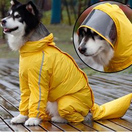 Dog Apparel Raincoat Ourdoor Waterproof Coat For Large Alaska Outfit 12XL Golden Retriever Labrador Chow-Chow Akita Big
