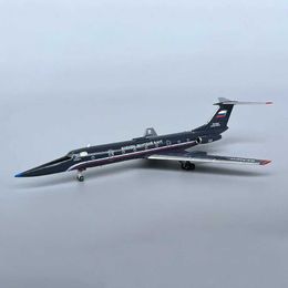 Aircraft Modle Diecast Metal Alloy 1/400 Scale Russia Air Force TU-134 TU134-UBL CRUSTY-B RF-12037 Aircraft Airplanes Model Toy For Collection Y240522