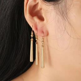 Dangle Earrings 3Pcs/Set Roronoa Zoro Ear Clips Gold Color Small Geometric Non-Pierced Jewelry Hip Hop Wholesale Pendant