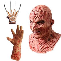 Party Masks Halloween Party Horror Full Face Mask Ghost Street Freddie Jason Head Mask Horror Party Cosplay Black Friday Makeup Ball Ma Vdau