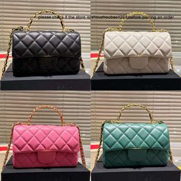 cf Top channeles Handle Designer Women CC Quilted Chain Bag France Luxury Brand Genuine Leather Flap Small Pouch Handbag Lady Crossbody Chains Strap Clutch