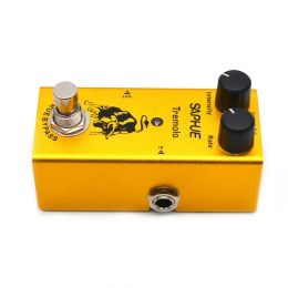 SAPHUE Pedal De Guitarra Tremolo Guitar Pedal Mini Single Electric Guitar Intensity/Rate Knob Effect Pedal True Bypass