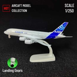 Aircraft Modle Scale 1 250 Metal Aircraft Replica Airbus Neo A380 Airplane Aviation Model Office Home Decor Miniature Art Kid Fidget Boy Toy Y240522