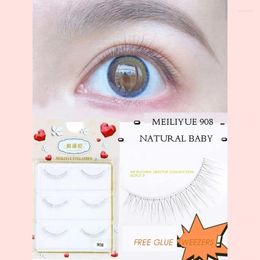 False Eyelashes 2024 Natural Soft Eyelash Individual Grafting Extension Chinese Volume Curl Lashes Make Up Cilias