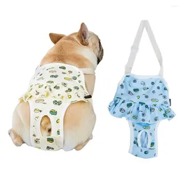 Dog Apparel Soft Cotton Girl Dogs Underwear Puppy Adjustable Strap Physiological Pants Jumpsuits Diaper Sanitary Panties