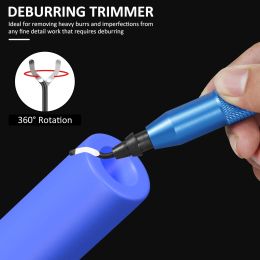 Deburring Tool Kit with 10pcs Blades Alloy Burr Trimming Knife Removal Tool Multifunctional Burr Edges Removing Hand Tool