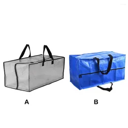 Storage Bags Moving With Zipper Carrying Handles Tote Extra Large Woven Bag Toy Organiser Packaging Packing Shopping Outdoor