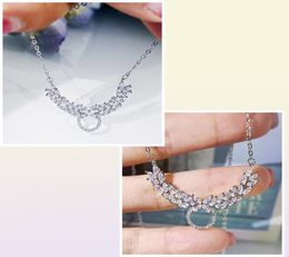 Choucong 2021 Brand Bridal Necklace Luxury Jewellery 925 Sterling Silver Full Marquise Cut Party White Topaz CZ Diamond Gemstones An5281715